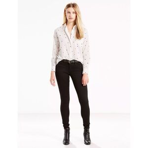 Levi's Women's 710 Super Skinny Jeans Black Size 28